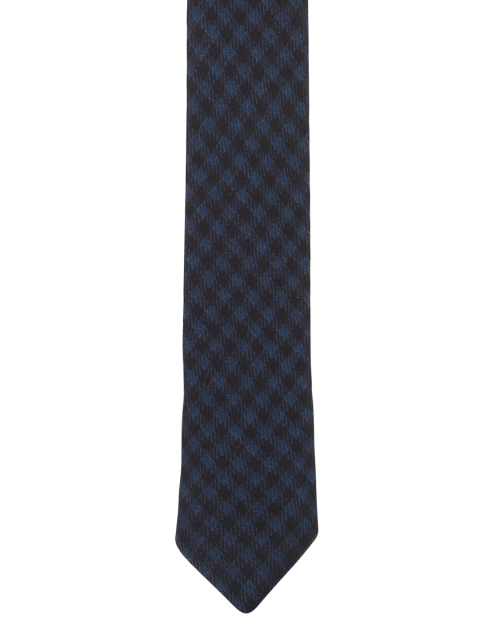 

Blacksmith Navy Blue Checked Skinny Tie