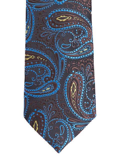 

Alvaro Castagnino Black Woven Design Broad Tie
