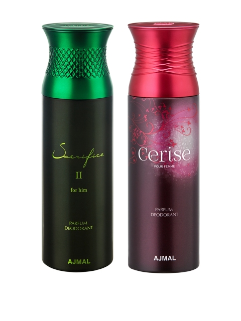 

Ajmal Unisex Set of 2 Deodorants 200 ml each, Purple