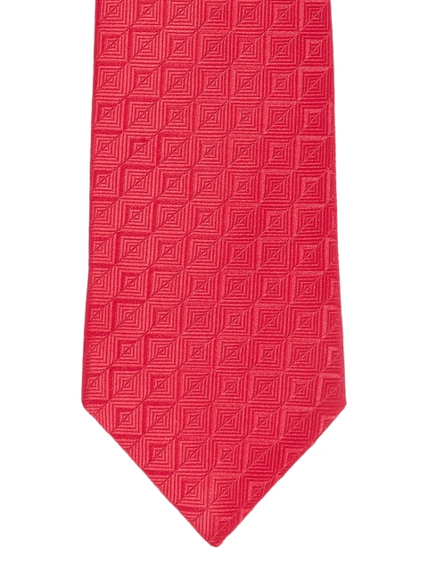 

Alvaro Castagnino Red Woven Design Broad Tie