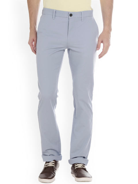 

Bar Harbour Men Blue Slim Fit Solid Regular Trousers