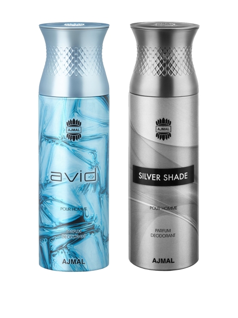 

Ajmal Men Avid & SilverShade Set of 2 Deodrants, Blue