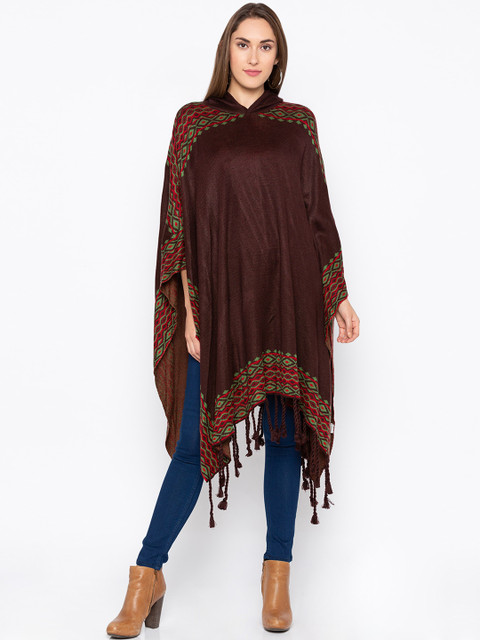 

Globus Women Brown Printed Poncho