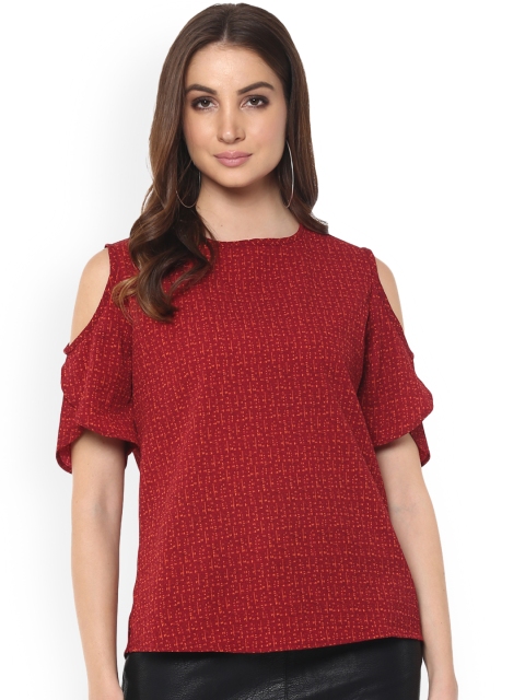

Mayra Women Red Printed Top