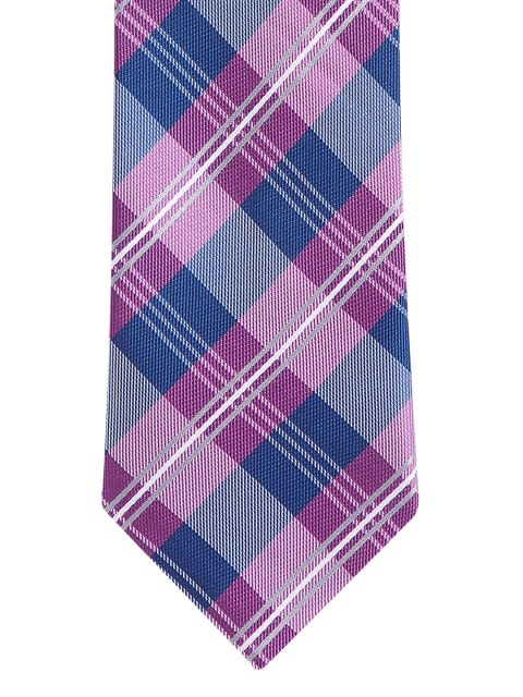 

Alvaro Castagnino Purple & Blue Checked Broad Tie