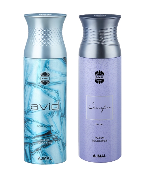 

Ajmal Women Avid & SacrificeHer Set of 2 Deodrants, Blue