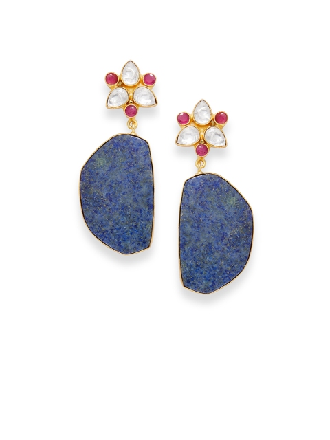 

AccessHer Lapis Lazuli Drop Earrings, Blue