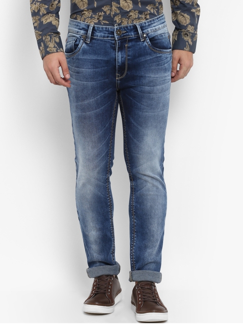 

Mufti Men Blue Regular Fit Mid-Rise Clean Look Stretchable Jeans