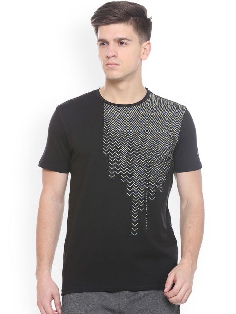 

Solly Sport Men Black Printed Round Neck T-shirt