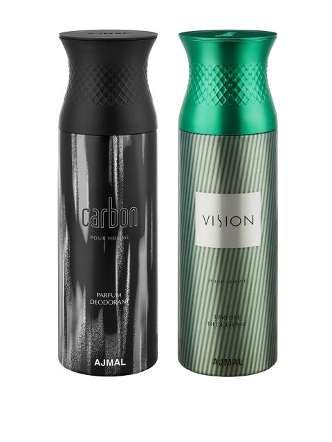 

Ajmal Men Set of 2 Deodorants 200 ml each, Black