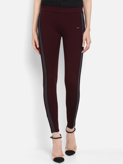 

Fosh Women Burgundy Skinny Fit Jegging