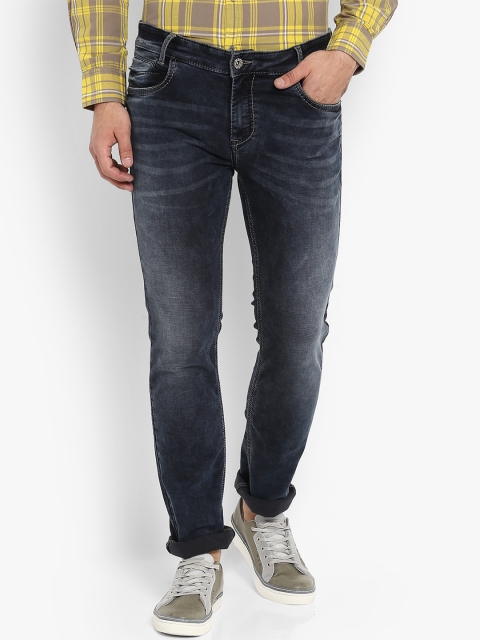 

Mufti Men Blue Regular Fit Mid-Rise Clean Look Stretchable Jeans