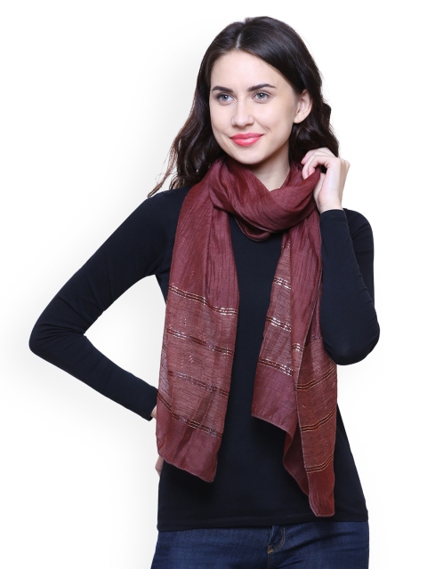 

Anekaant Brown Solid Scarf