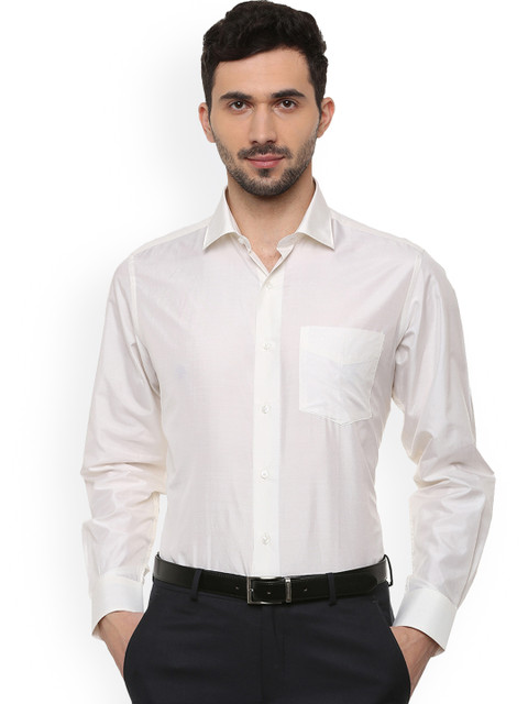 

Van Heusen Men White Regular Fit Solid Formal Shirt