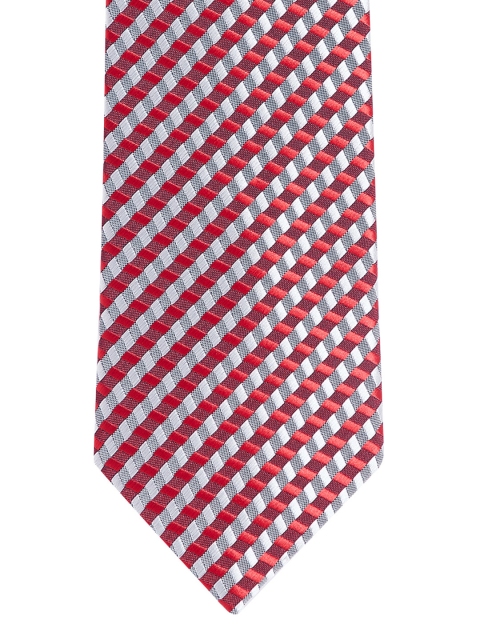 

Alvaro Castagnino Maroon & Grey Woven Design Broad Tie