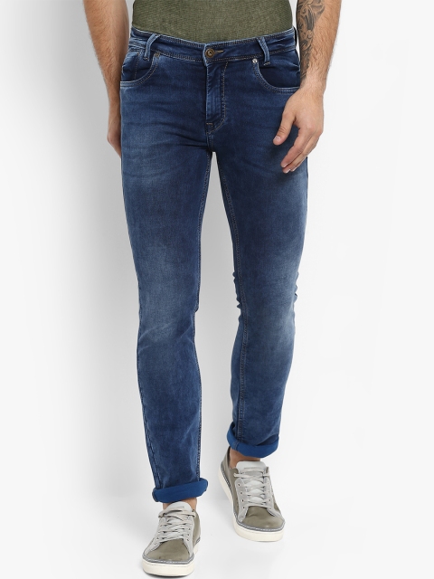 

Mufti Men Blue Regular Fit Mid-Rise Clean Look Stretchable Jeans