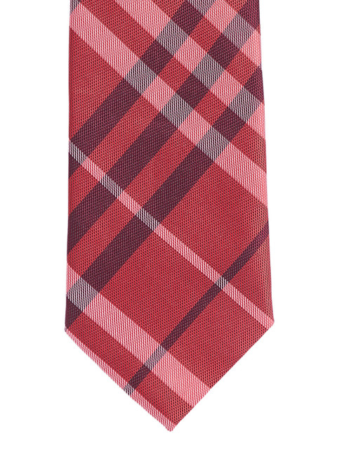 

Alvaro Castagnino Maroon Checked Broad Tie