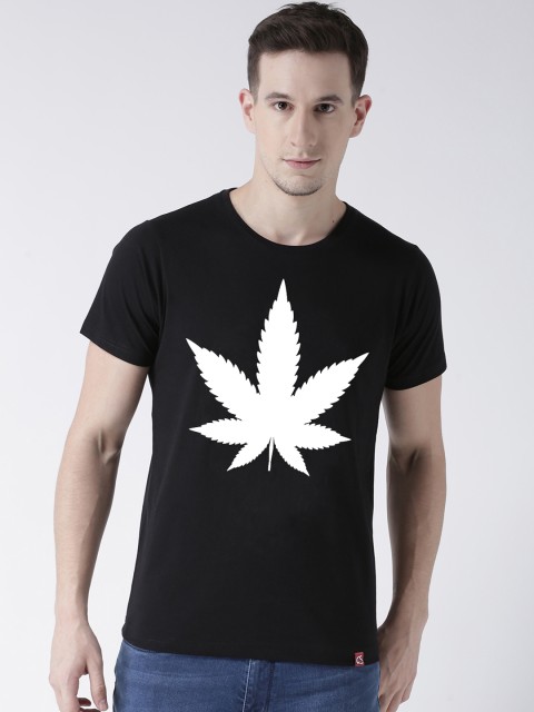

ComicSense.xyz Men Black Printed Round Neck T-shirt