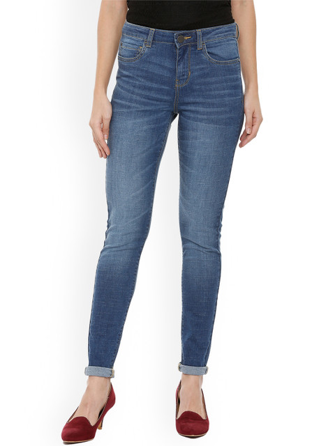 

Van Heusen Woman Blue Slim Fit Mid-Rise Clean Look Stretchable Jeans