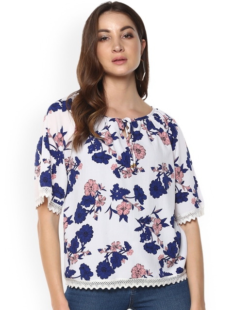 

Mayra Women White Printed Top