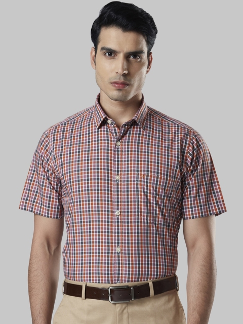 Raymond Men Multicoloured Regular Fit Checked Formal Shirt, Multi