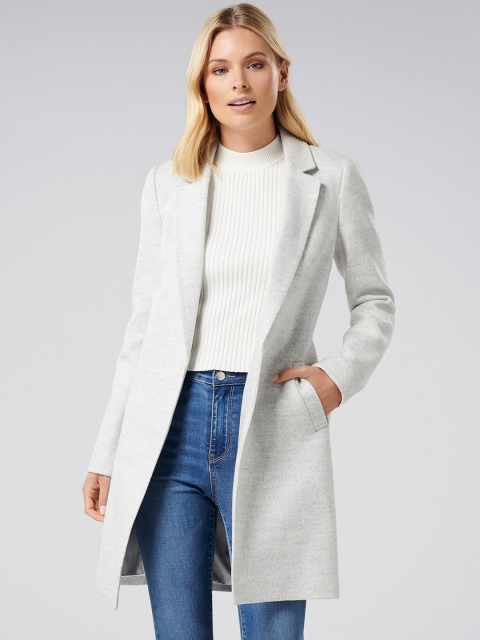 

Forever New Women Grey Solid Jacket