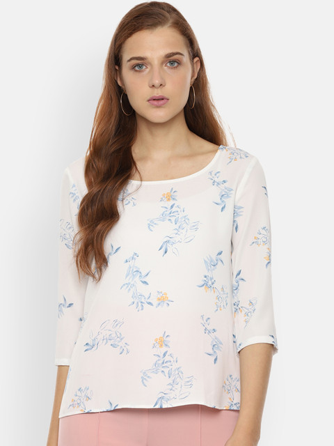

Van Heusen Woman White Printed Top