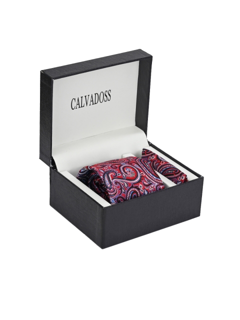 

Calvadoss Men Red & Blue Accessory Gift Set