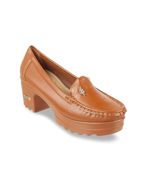 

Metro Women Tan Brown Solid Pumps