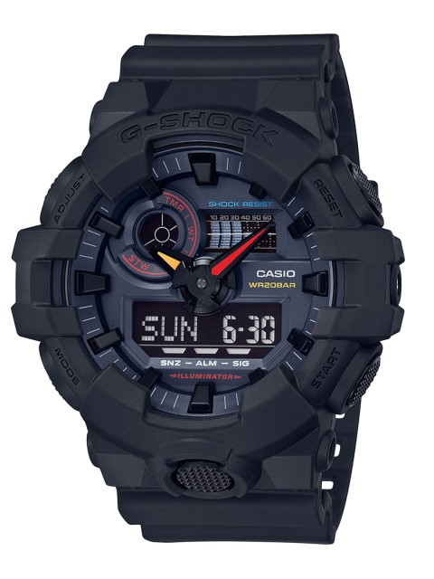

CASIO G-Shock Men Black Analogue and Digital Watch G980 GA-700BMC-1ADR