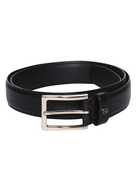 

Arrow Men Black Textured Leather Belt