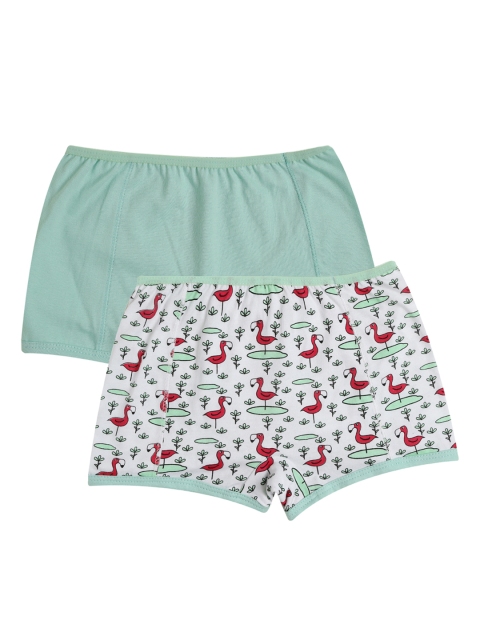 

Claesens Holland Girls Pack of 2 Assorted Boxer-Style Briefs, Green