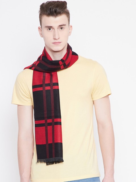 

Alvaro Castagnino Men Red & Black Checked Mufflers