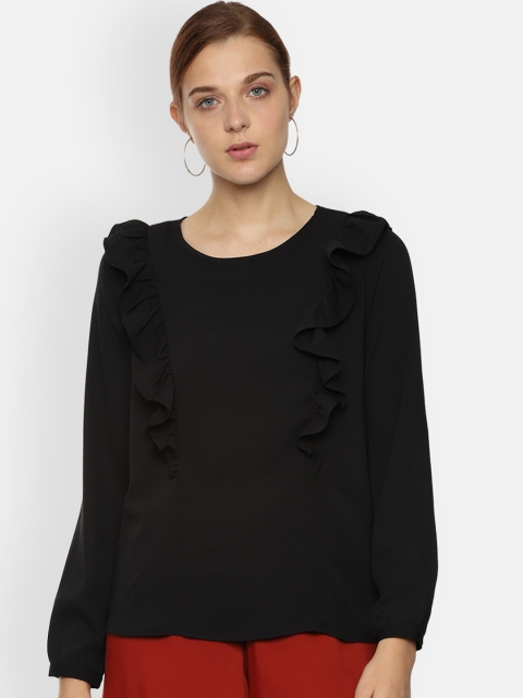 

Van Heusen Woman Black Solid Top