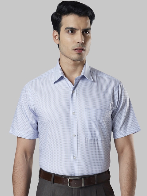 

Raymond Men Blue Regular Fit Printed Formal Shirt
