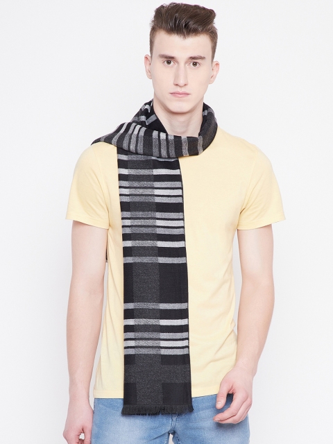

Alvaro Castagnino Men Black & White Striped Mufflers