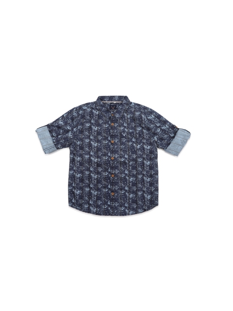 

Allen Solly Junior Boys Navy Blue Regular Fit Printed Casual Shirt