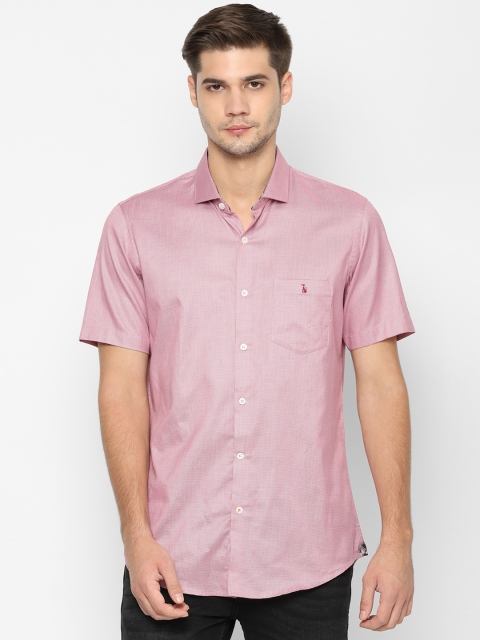 

SIMON CARTER LONDON Men Pink Regular Fit Printed Casual Shirt
