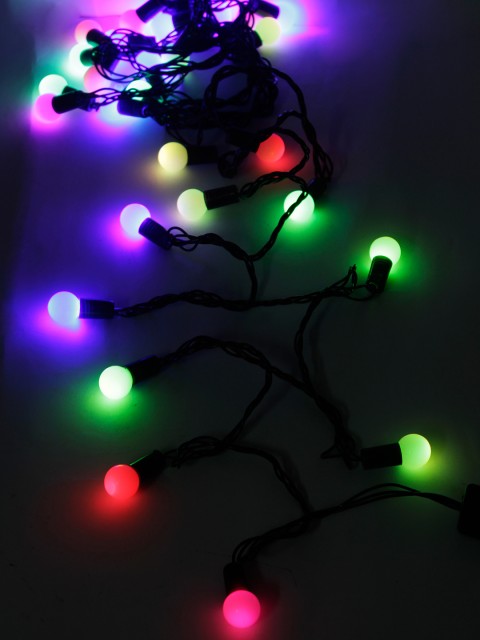 

TAYHAA Set of 3 Multicoloured Glowing Soft String Lights, Multi