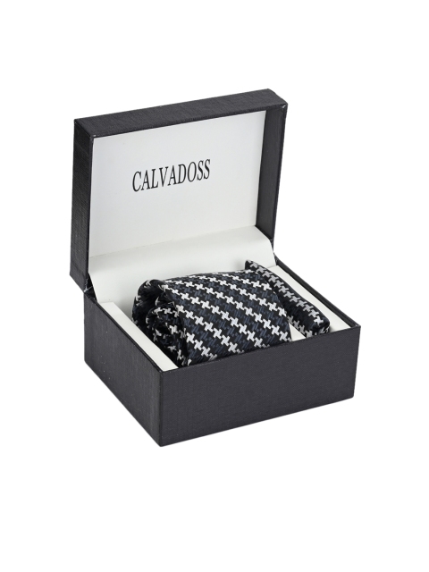 

Calvadoss Men Black & White Accessory Gift Set