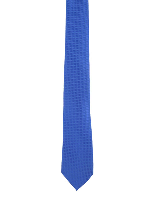 

Peter England Navy Blue Woven Design Broad Tie