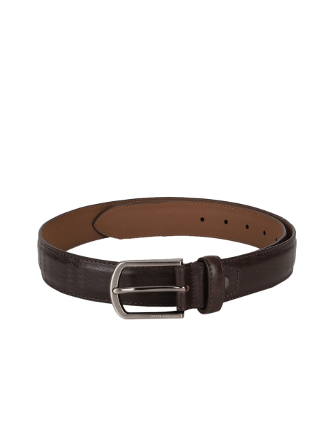 

Peter England Men Brown Textured Belt