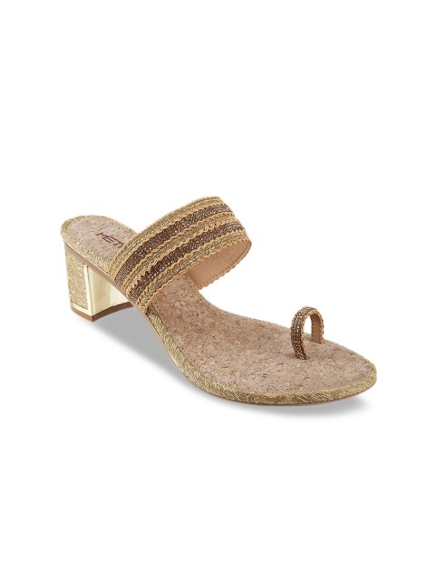 

Metro Women Gold-Toned Embellished Heels