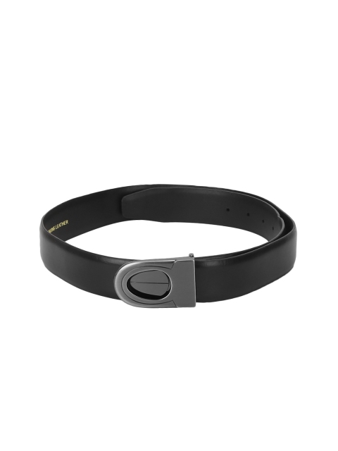 

Red Tape Men Black Textured Leather Belt