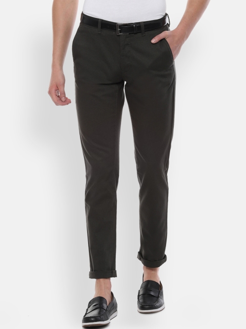 

Van Heusen Sport Men Brown Slim Fit Self Design Regular Trousers