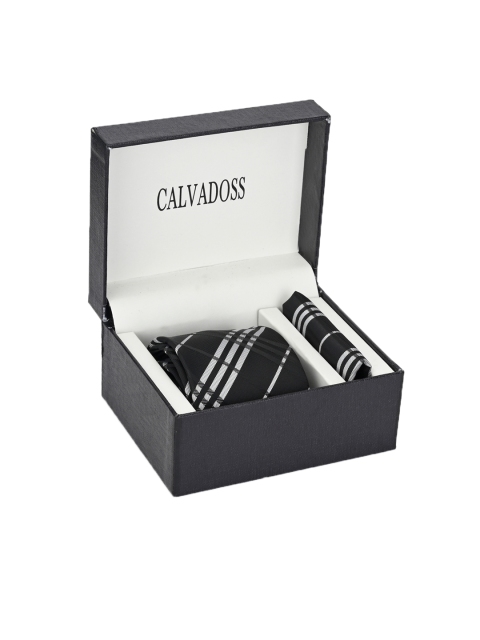 

Calvadoss Men Black & White Accessory Gift Set