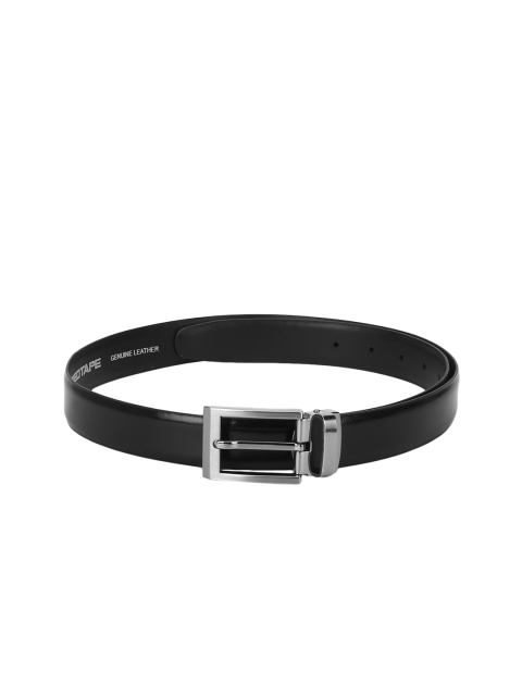 

Red Tape Men Black Solid Belt