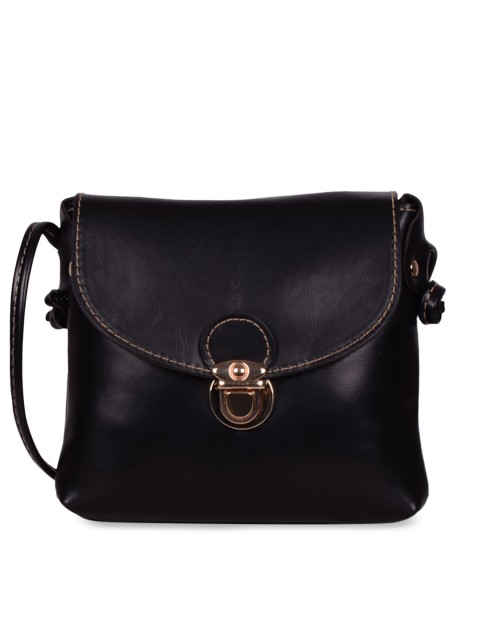 

Bagkok Black Solid Sling Bag