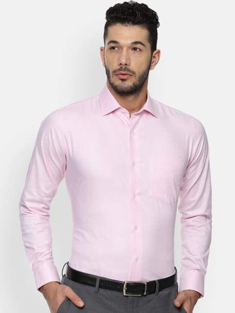 

Van Heusen Men Pink Slim Fit Solid Formal Shirt