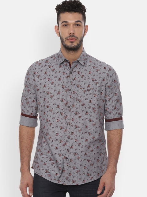 

Van Heusen Sport Men Grey Slim Fit Printed Casual Shirt